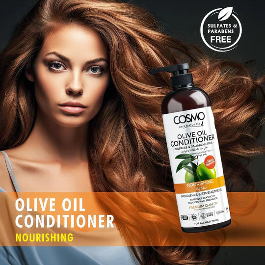 COSMO Olive Oil Nourishing Conditioner - 1000ml | كوزمو بلسم للشعر مغذي بزيت الزيتون - 1000 مل