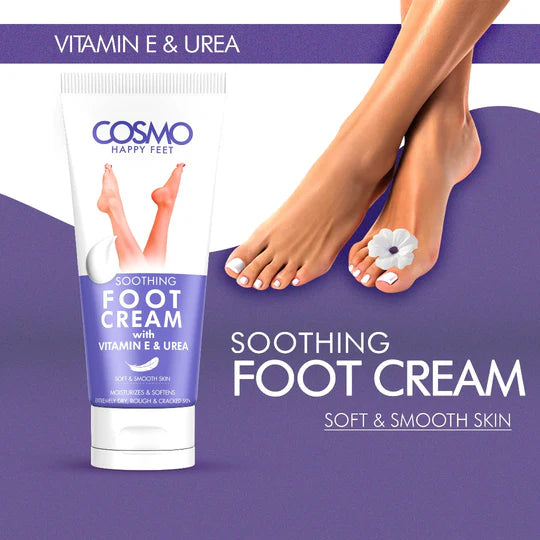 COSMO Soothing Foot Cream With Vitamin E & Urea - 150ml | كوزمو مرطب للأقدام بفيتامين اي و يوريا - 150 مل
