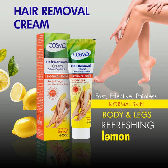 COSMO Hair Removal Normal Skin - Lemon - 100g | كوزمو كريم إزالة شعر الجسم بمستخلص الليمون - 100 غ
