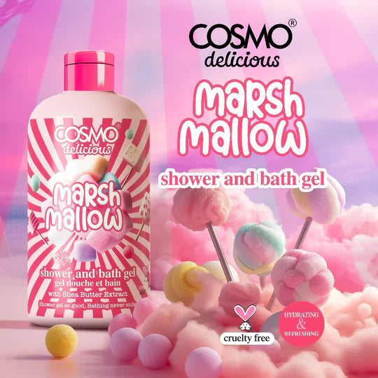 COSMO Marsh Mallow Shower And Bath Gel - 500ml | كوزمو جل الاستحمام برائحة المارشميلو - 500 مل