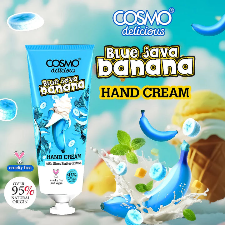 COSMO Blue Java Banana Hand Cream - 75ml | كوزمو كريم اليدين بنانا بلو جافا – 75 مل