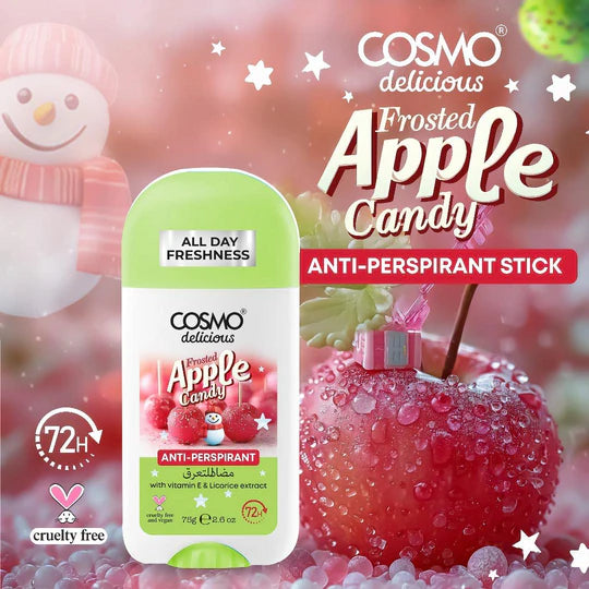 COSMO Apple Candy Anti-Perspirant Stick 72H - 75g | كوزمو مزيل تعرق ستيك برائحة حلوى التفاح - 75 غ