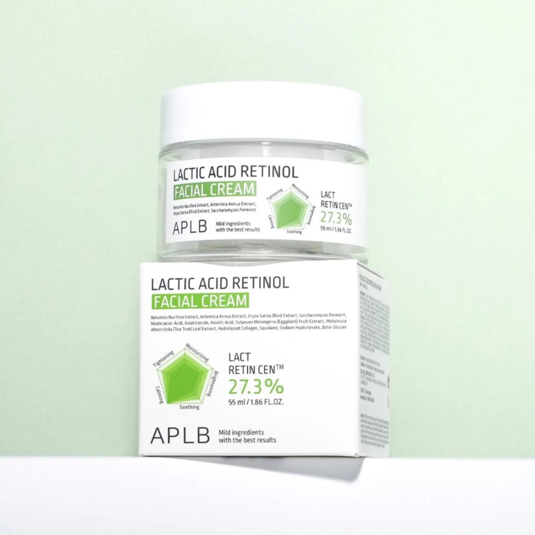 APLB LACTIC ACID RETINOL FACIAL CREAM - 55ML |   كريم الوجه بحمض اللاكتيك والريتـينول – 55 مل