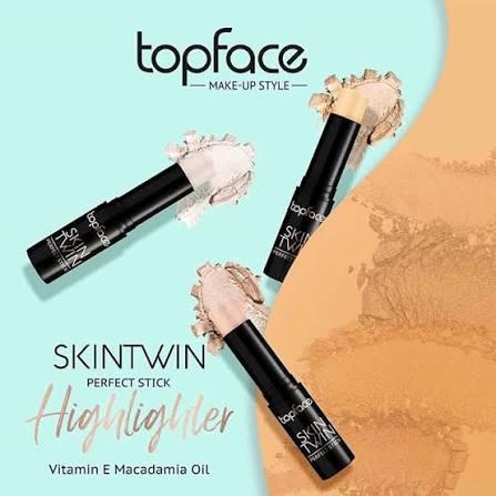 Topface Skin Twin Perfect Stick Highlighter  - 9g | توب فيس سكين توين بيرفكت ستيك هايلايتر – 9 غ