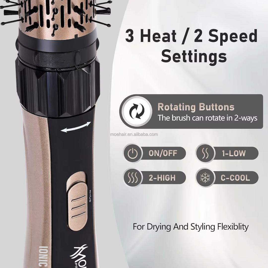 MOEHAIR Rotating Hair Brush | فرشاة شعر دوارة من موهير