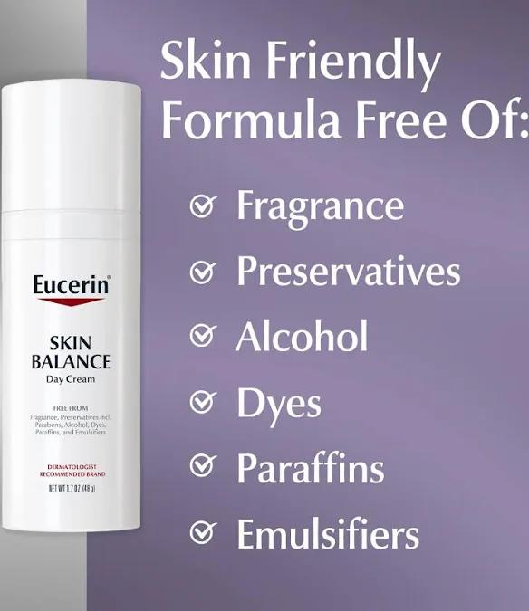 EUCERIN Face Skin Balance Day Cream  - 48g | يوريسين كريم النهار لتوازن بشرة الوجه – 48 جم