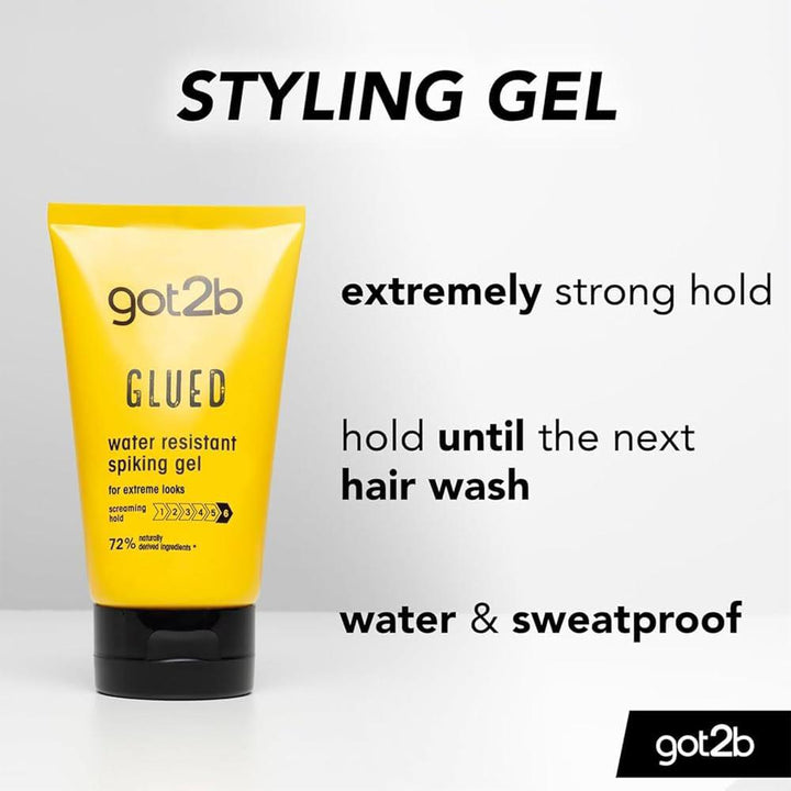 Got2b Glued Water Resistant Spiking Gel - 150ml | غوت تو بي  جل لاصق مقاوم للماء -150 مل