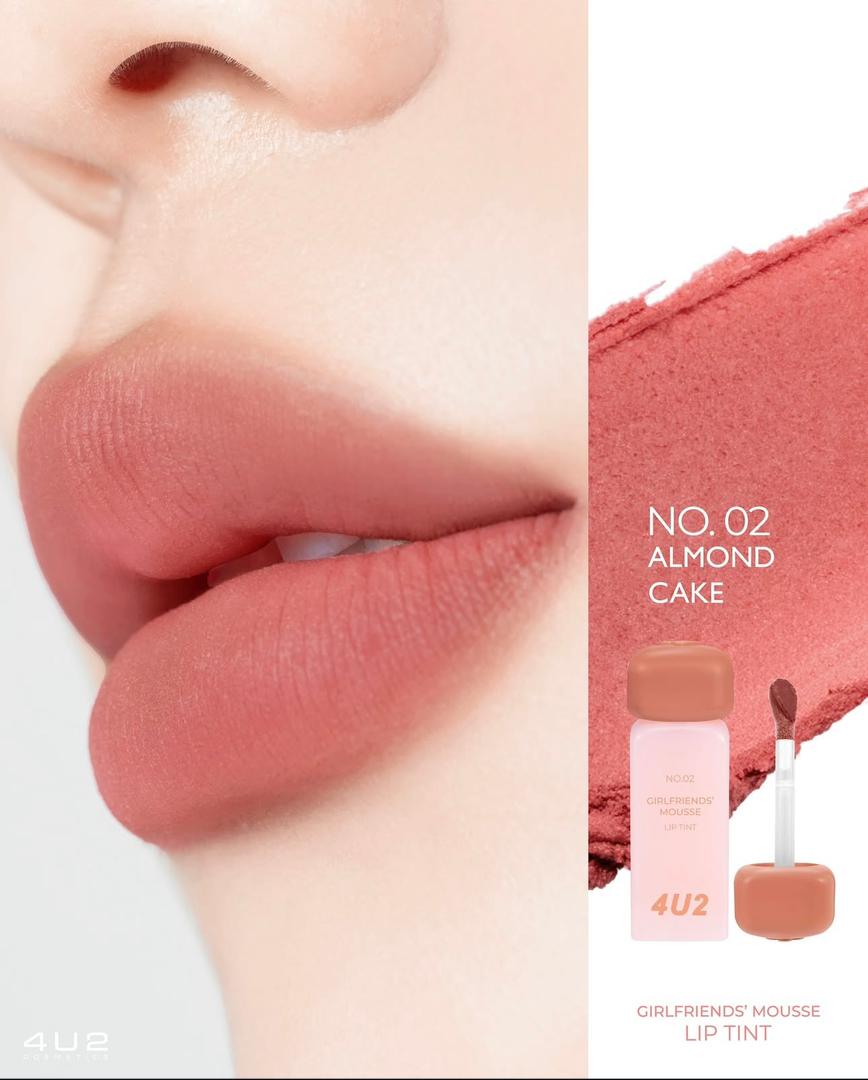 4U2 GIRLFRIENDS' MOUSSE LIP TINT - 3g | أحمر شفاه موس – 3 جم