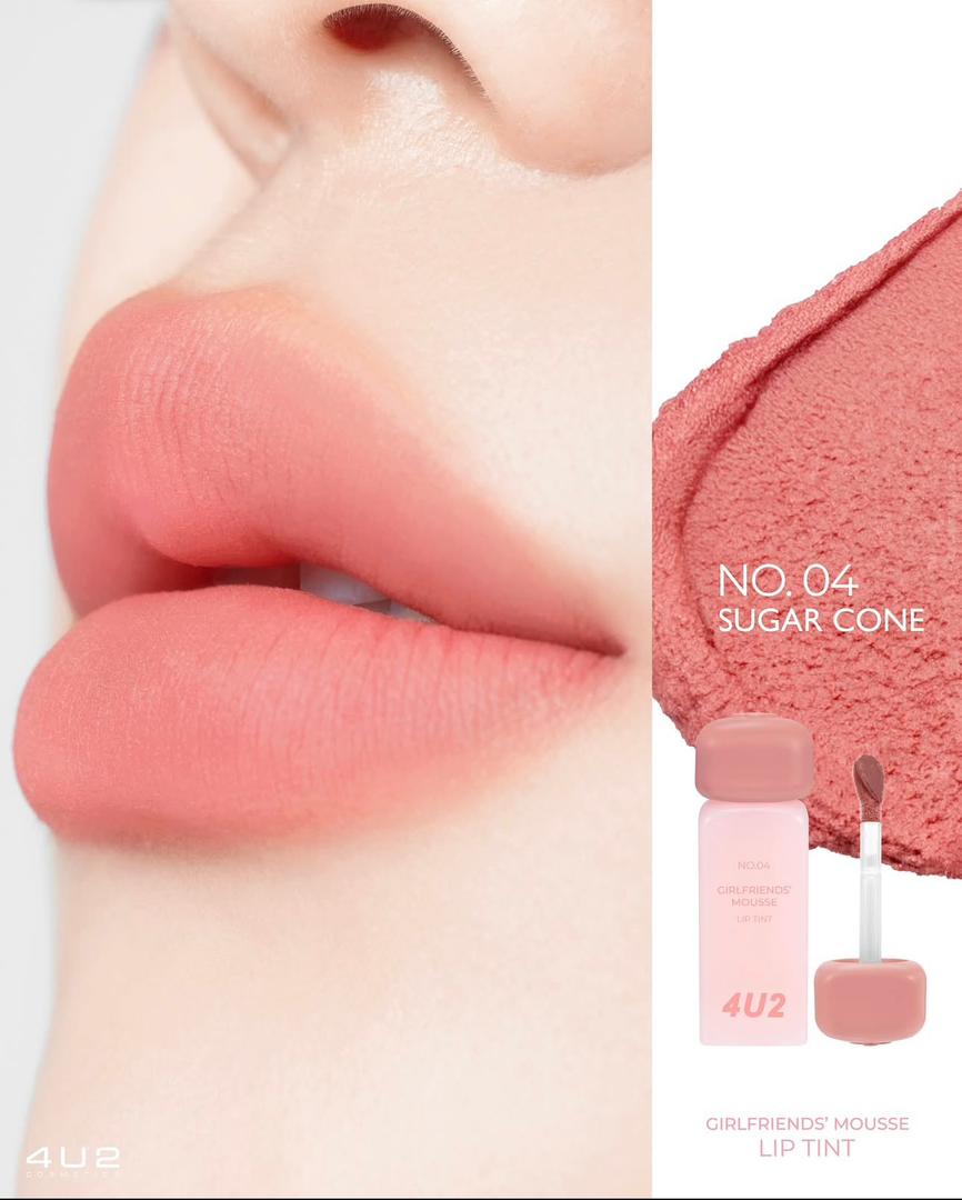 4U2 GIRLFRIENDS' MOUSSE LIP TINT - 3g | أحمر شفاه موس – 3 جم