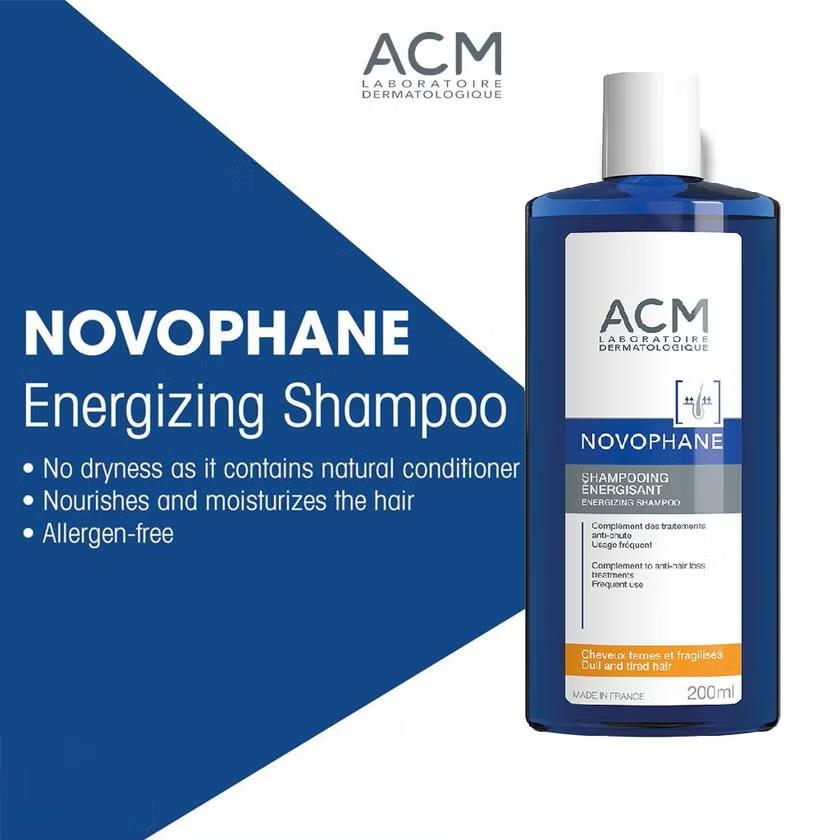 ACM Novophane Energizing Shampoo - 200ml | اي سي ام شابو مقوي للشعر - 200 مل