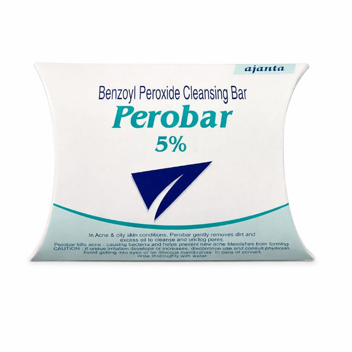 ajanta Perobar benzoyl peroxide 5% soap | اجانتا بيروبار صابون للوجه بيروكسيد البنزيل
