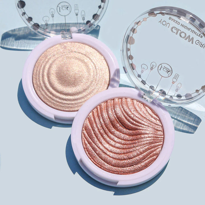 J. Cat You Glow Girl Baked Highlighter - 8.5g| جي كات هايلايتر   مضغوط -8.5 غرام