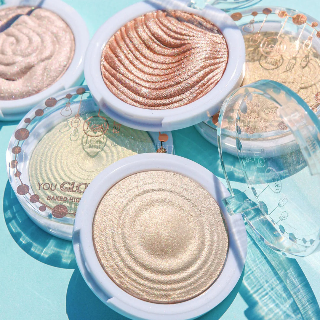 J. Cat You Glow Girl Baked Highlighter - 8.5g| جي كات هايلايتر   مضغوط -8.5 غرام