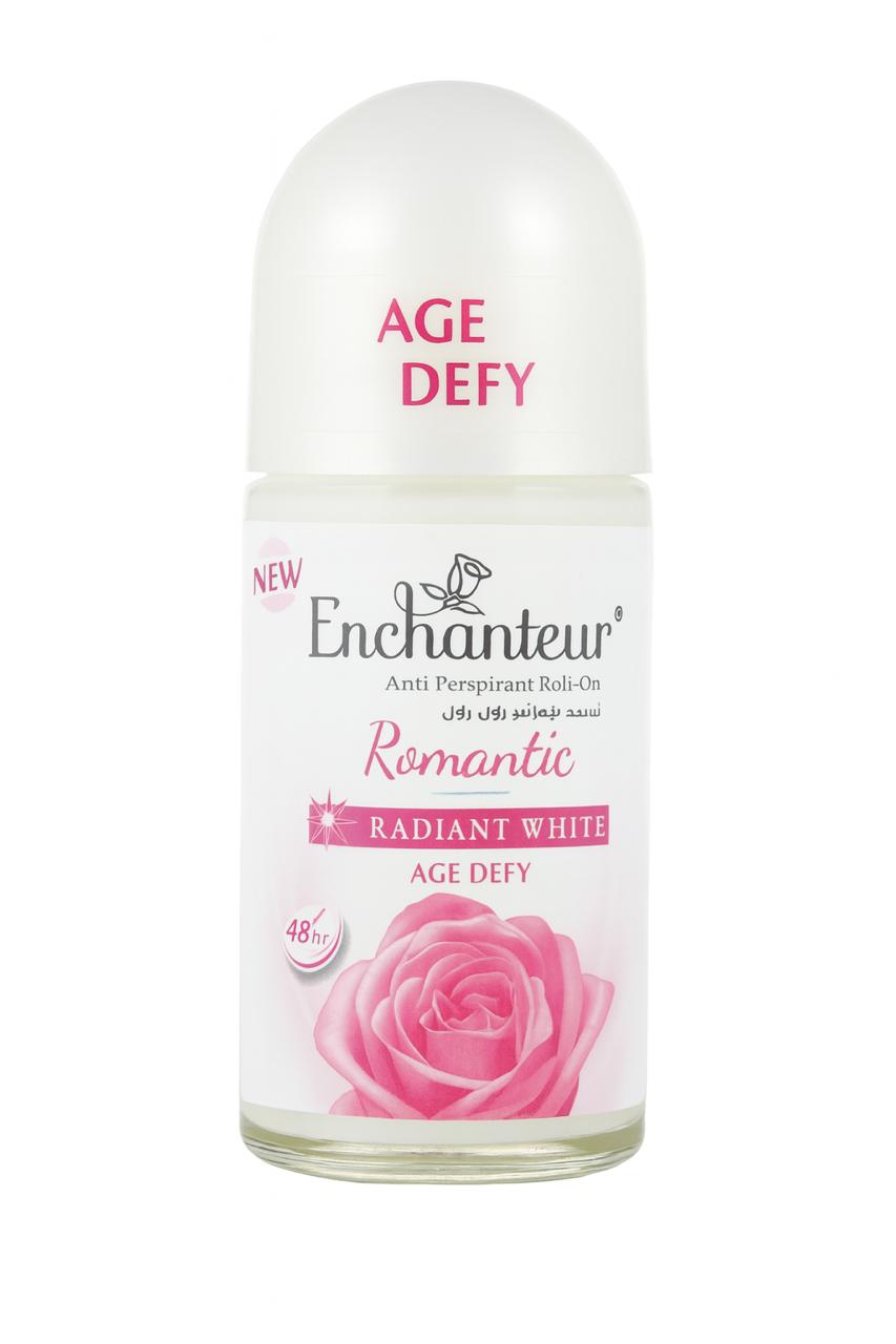 Enchanteur Radiant White Pore Refine Roll On Deodorant Romantic 48H - 50ml | انشانتر مزيل تعرق رول رومانتيك - 50 مل