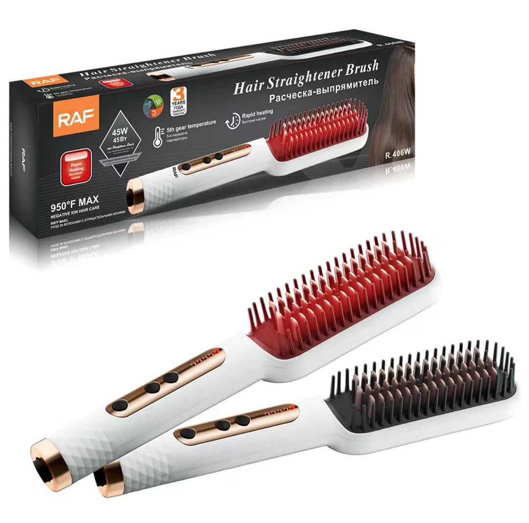 RAF Hair Straightener Brush | مشط تصفيف وفرد الشعر  RAF