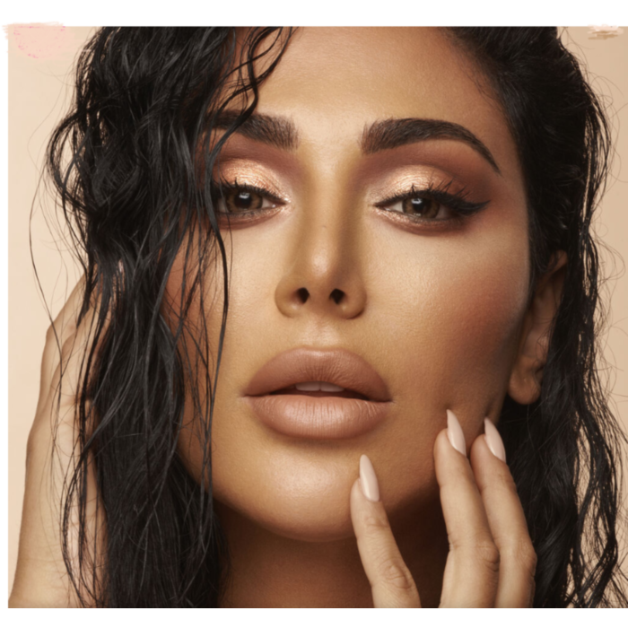 Huda Beauty Nude Medium Eyeshadow Palette - 9x1.1g| هدى بيوتي باليت ظلال للعيون 9*1.1 غرام