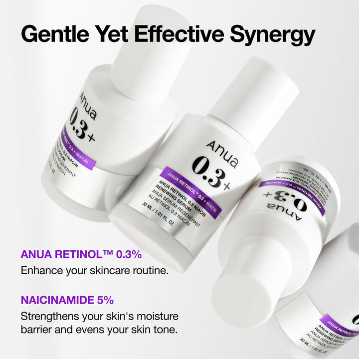 Anua Nano Retinol 0.3% + Niacin Renewing Serum - 30ml | أنوا سيروم الريتيونل 0.3% + نياسيناميد لتجديد البشرة - 30 مل