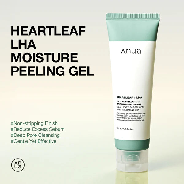 Anua Heartleaf LHA Moisture Peeling Gel - 120ml | أنوا جل مقشر للوجه بمستخلص نبات القلب - 120 مل