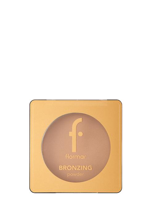 Soft Texture & Natural Shine Compact Bronzing Powder No.002 Rose Gold   | بودرة برونزر مضغوطة ذات ملمس ناعم من فلورمار رقم N 002 روز جولد من فلورمار