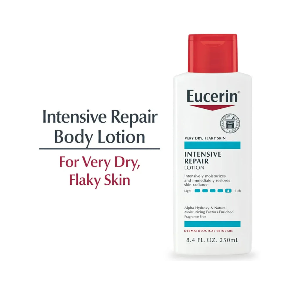 Eucerin Intensive Repair Lotion Very Dry Flaky Skin - 250ml | يوريسين لوشن إصلاح مكثف للبشرة الجافة جداً والمتقشرة – 250 مل