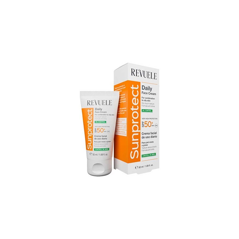 Revuele Sunprotect Oil Control Face Cream  SPF 50+ - 50ml | ريفويل واقي شمس للبشرة الدهنية - 50 مل