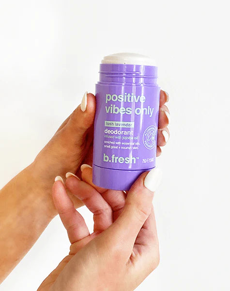b.Fresh Positive Vibes Only Lush Lavender - 50g | بي فريش مزيل تعرق برائحة اللافندر - 50 غرام