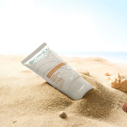 Bionnex Preventiva Tinted Sunscreen Cream SPF50+  - 50ml | بايونيكس واقي شمسي مع لون للبشرة الدهنية والمختلطة - 50 مل