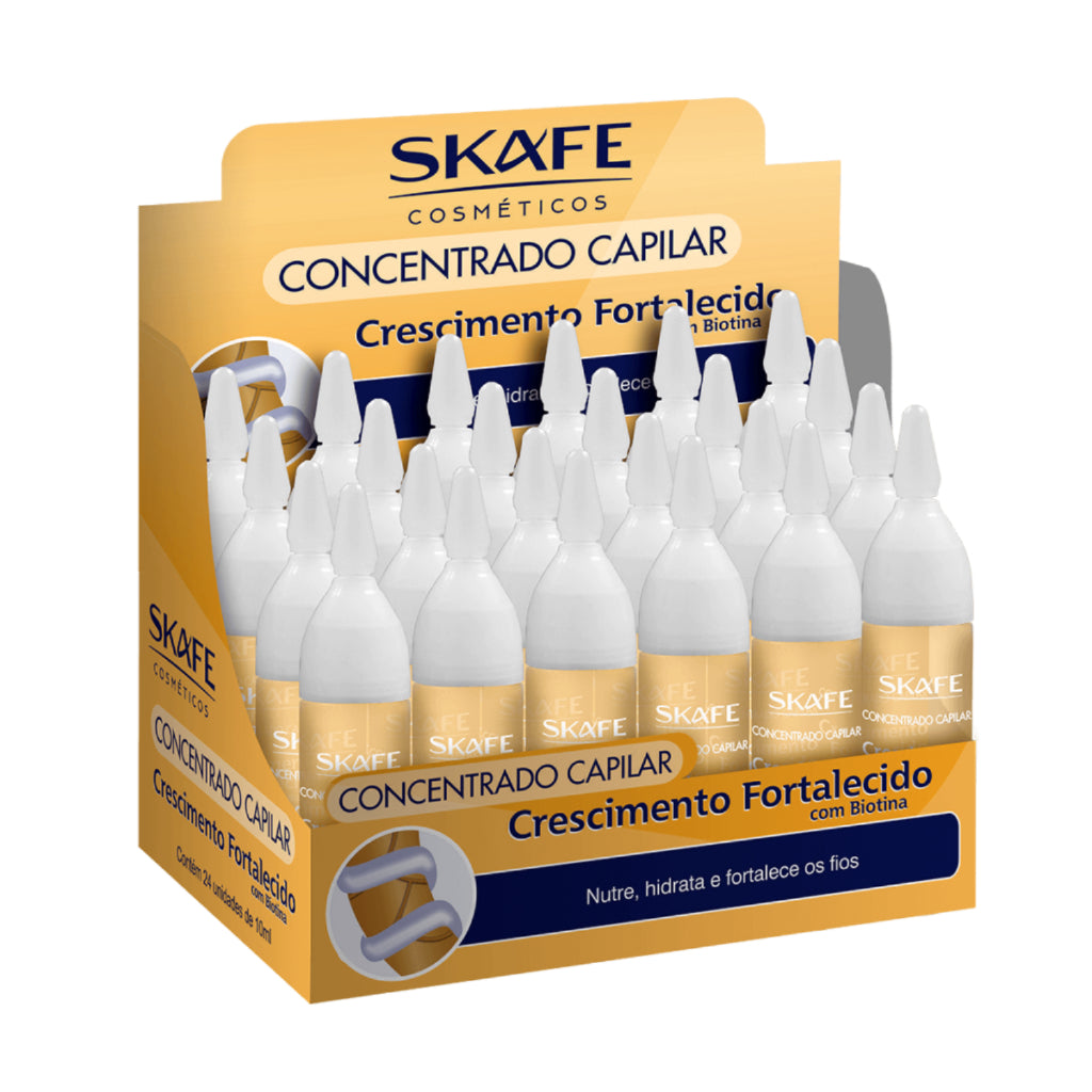 SKAFE Concentrado Capilar Crescimento Fortalecido (24 x 10Ml) | سكاف امبولات النمو والتساقط - 24*10 مل