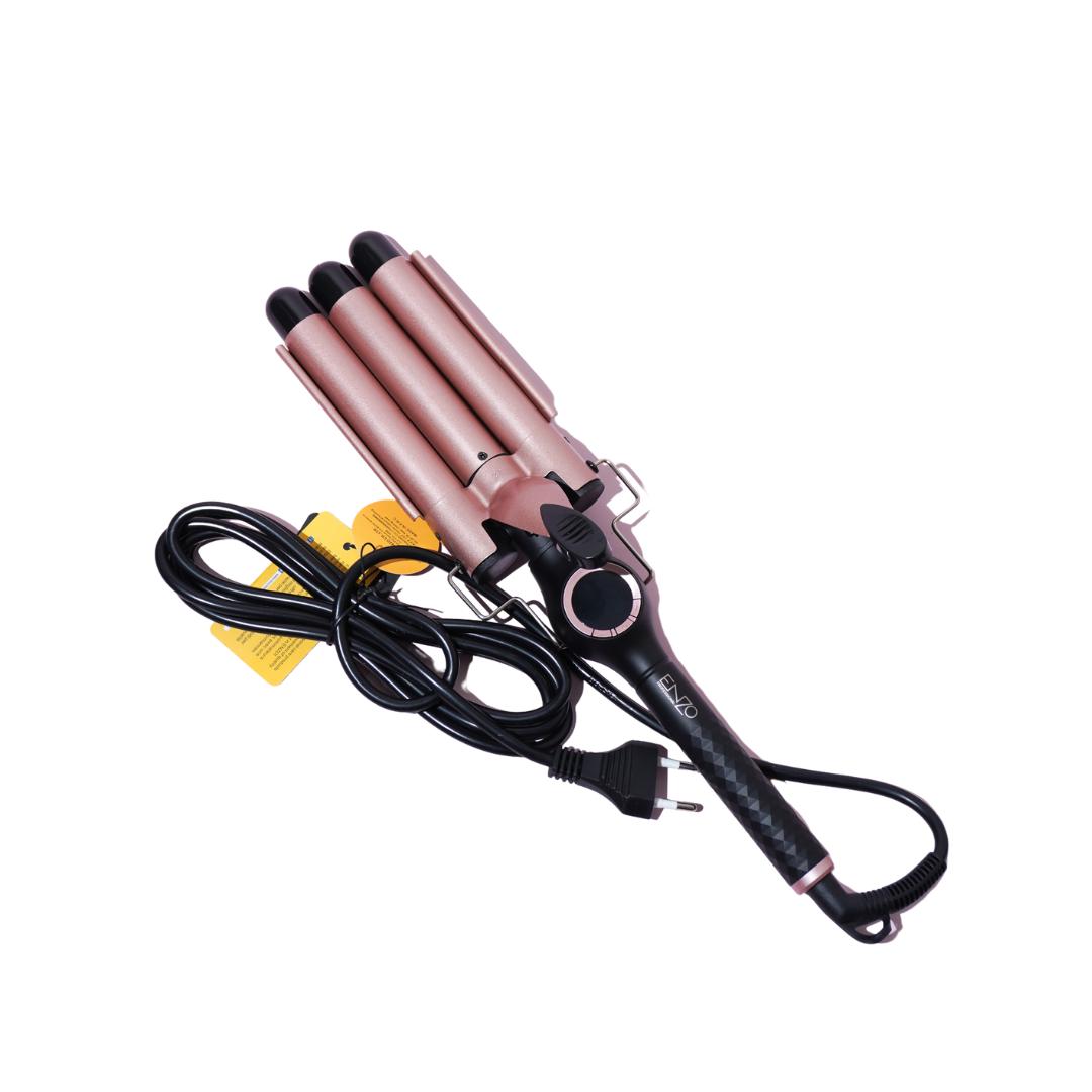 MOEHAIR MOEHAIR 3 Barrel Hair Waver Iron | جهاز كيربي ثلاثي للشعر من موهير
