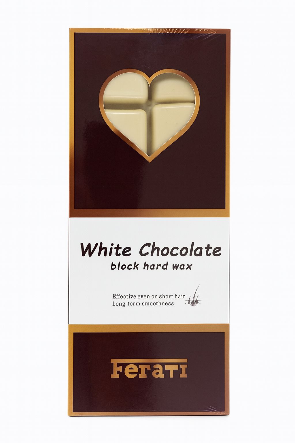 Ferati White Chocolate Block Hard Wax - 500g|  فيراتي شرائح  شمع لازالة الشعر -500 مل