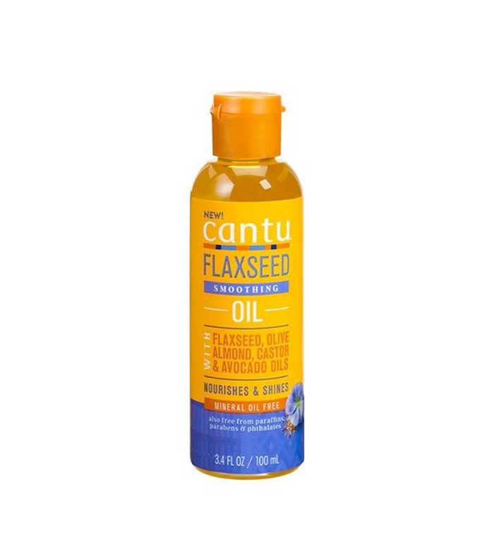 Cantu Flaxseed Smoothing hair oil - 100ml | كانتو زيت بذور الكتان لتنعيم الشعر - 100 مل