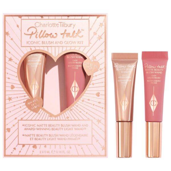 Charlotte Tilbury Iconic Blush And Glow Kit - 2x5ml | شارلوت تلبوري مجموعة بلاش و هايلايتر - 2x5 مل