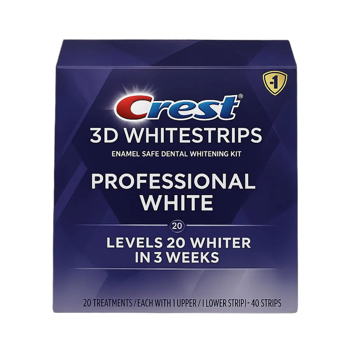 Crest 3D Whitestrips Professional White - 40strips | كريست شرائح تبييض الأسنان - 40 شريحة