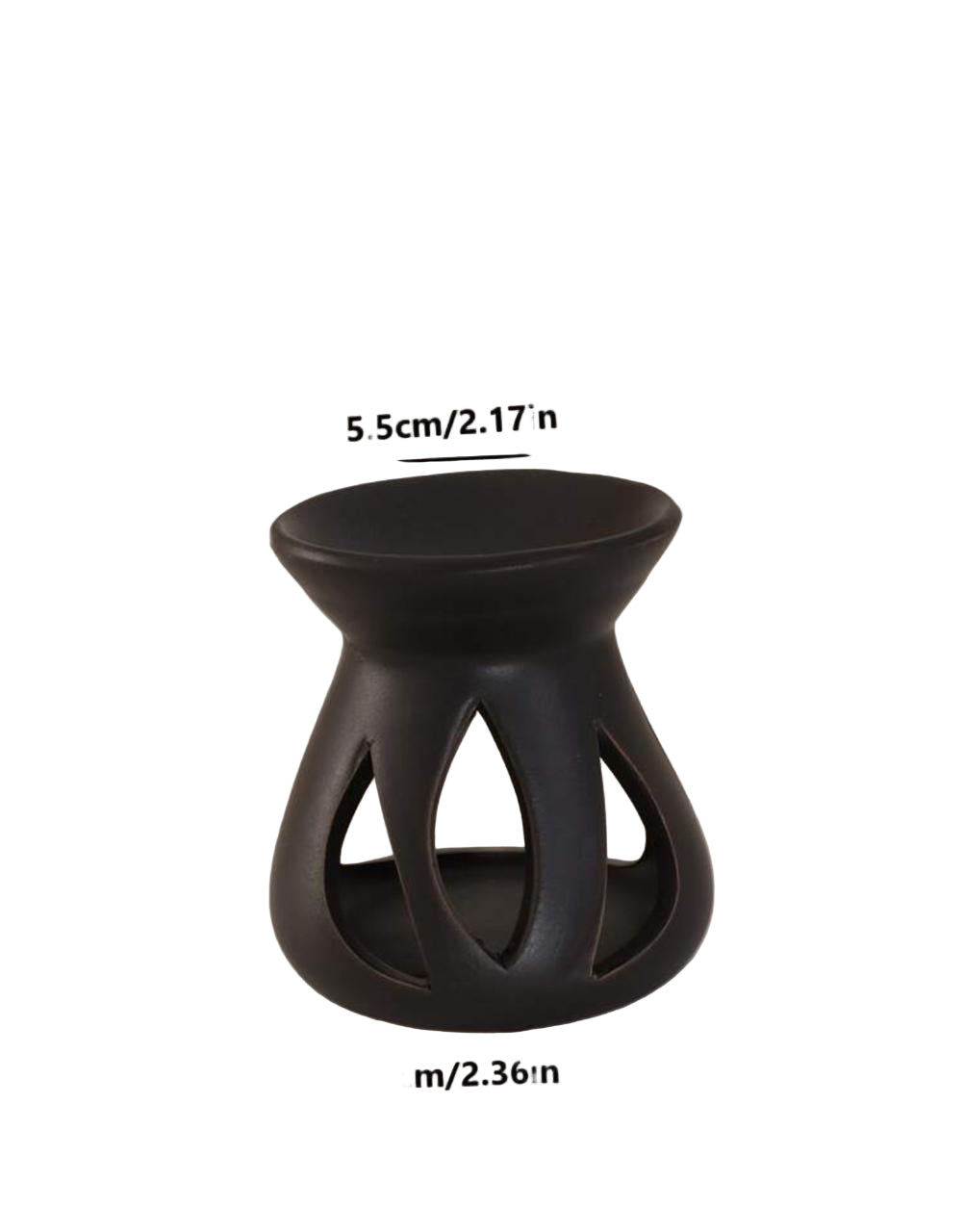 Tools & Cases Black ceramic incense burner | مبخرة سيراميك سوداء