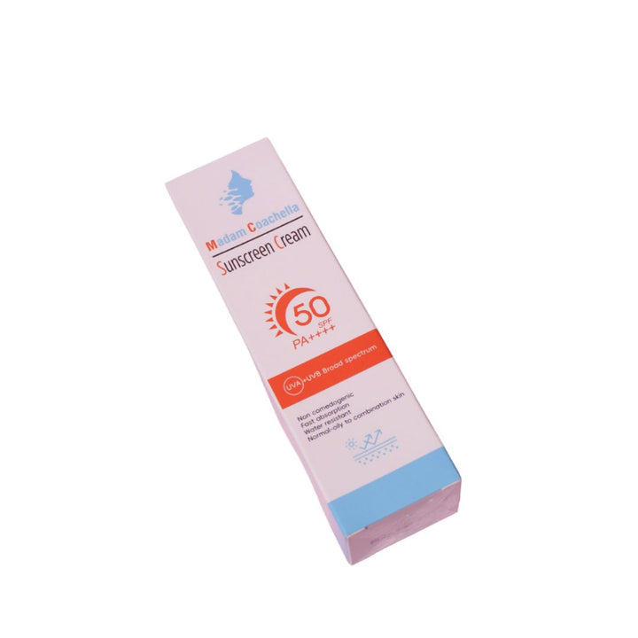 Madam Coachella Sunscreen Spf 50PA++++ - 80g | مدام كوتشيلا كريم واقي شمسي spf 50++++ - 80 غرام
