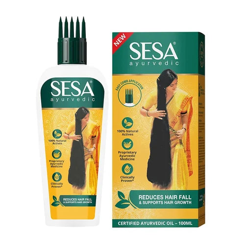 SESA Reduces Hair Fall & Supports Hair Growth Oil - 100ml | سيزا زيت للعناية بالشعر ولنمو الشعر - 100 مل