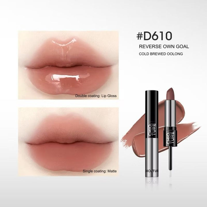 CHIO TURE Double End Lipstick - 2.5g| شيو تور احمر شفاه دبل -2.5 غرام