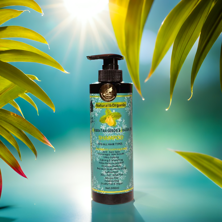 Madam Coachella Green Tea Seeds & Jojoba Hair Shampoo - 500ml  | مدام كوتشيلا شامبو للشعر ببذور الشاي الأخضر والجوجوبا - 500 مل