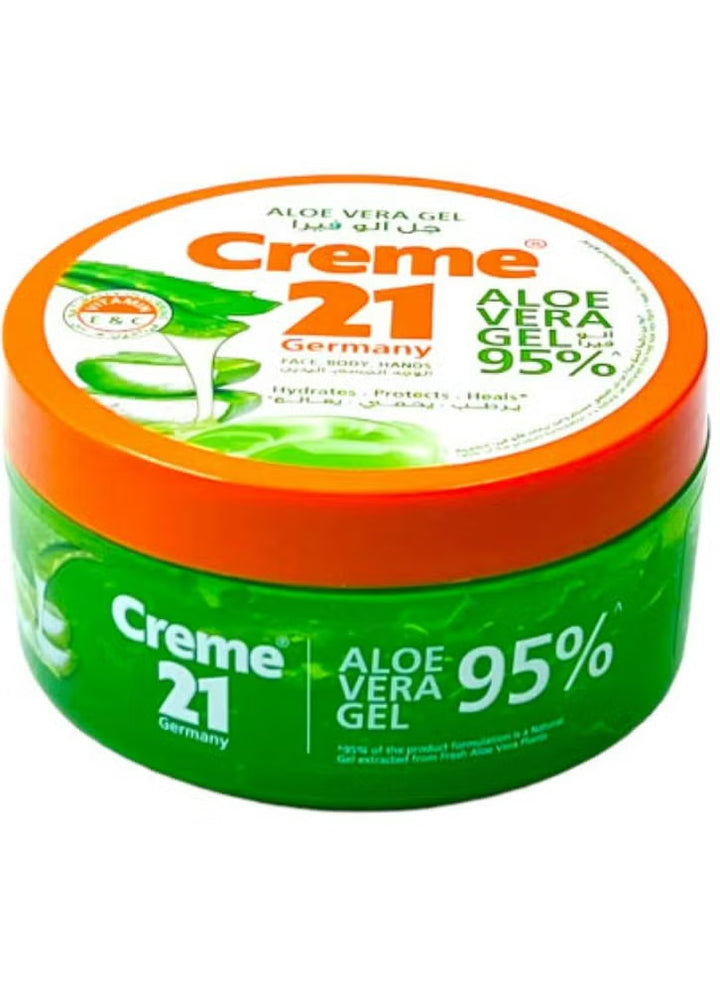 Creme 21 Aloe Vera Gel For Dry Skin -300ml | كريم 21 جيل الألوفيرا للبشرة الجافة - 300 مل