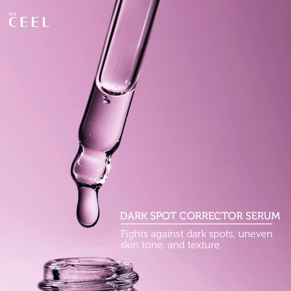 the CEEL Dark Spot Corrector Serum Alpha Arbutin 2% Hyaluronic Acid Niacinamide - 30ml | ذا سيل سيروم للتصبغات - 30 مل