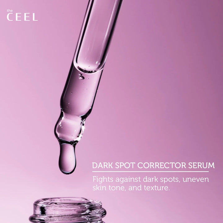 the CEEL Dark Spot Corrector Serum Alpha Arbutin 2% Hyaluronic Acid Niacinamide - 30ml | ذا سيل سيروم للتصبغات - 30 مل