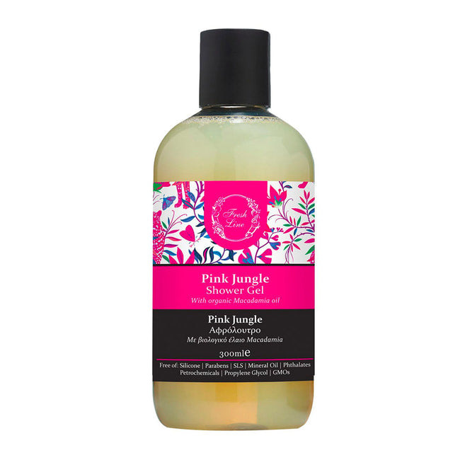 Fresh Line Pink Jungle  Shower Gel - 300 ml| فريش لاين جل استحمام منعش للجسم -300 مل