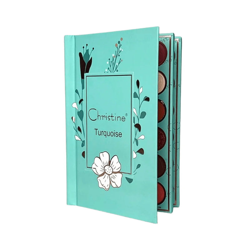 Christine Turquoise 5 in 1 Palette Notebook - 122g | كريستين باليت مكياج - 122 غرام