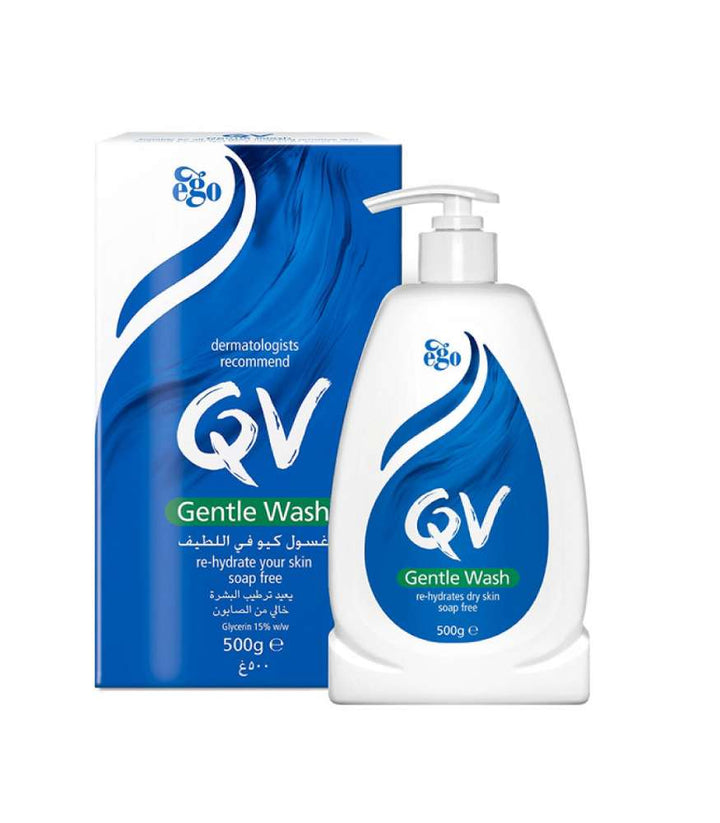 QV Gentle Wash Soap Free - 500g | كيو في غسول لطيف خالي من الصابون - 500 غ