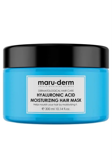 maru.derm Hyaluronic Acid Moisturizing Hair Mask - 300ml | مارو.ديرم قناع للشعر بالهيالورونيك اسيد - 300 مل