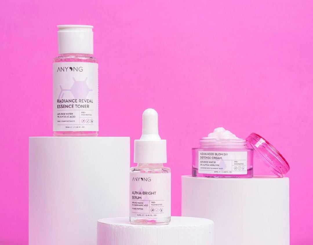 ANYONG Enen Skin Tone Kit 3 Steps To Fight Blemishes| أنيونغ مجموعة لتوحيد لون البشرة  3 خطوات للتخلص من البقع