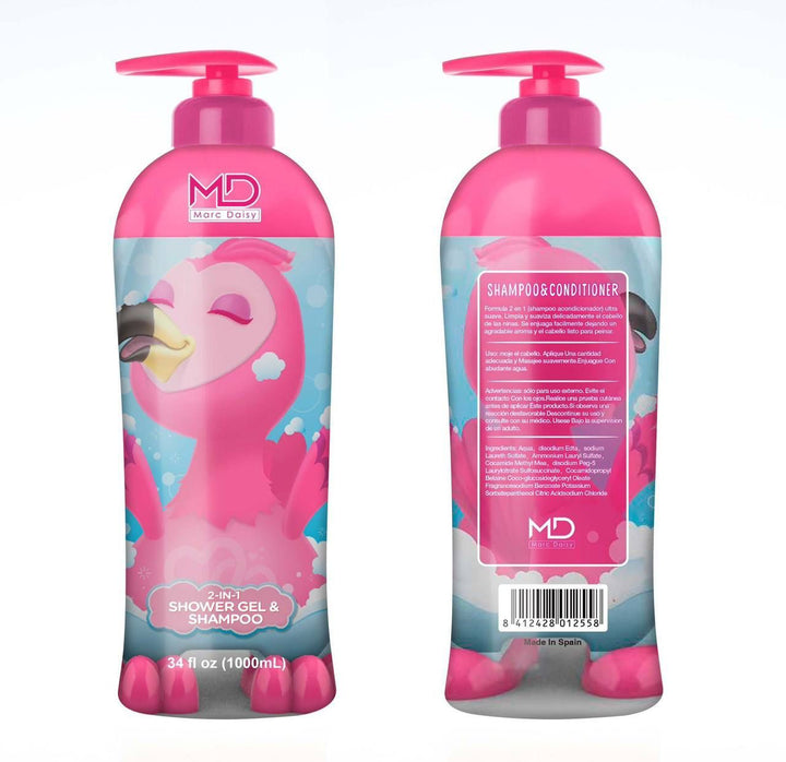 MD 2 in 1 Shower Gel & Shampoo - 1000ml | مارك ديزي شامبو + جل استحمام 2 في 1 - 1000 مل