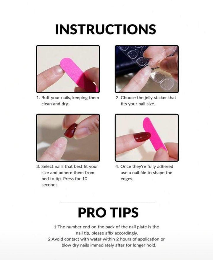 Tools & Cases Red nail polish set| مجموعة أظافر صناعية باللون الأحمر