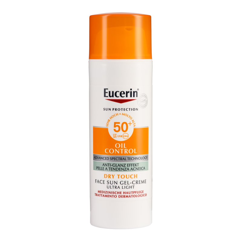 Eucerin Oil Control Sun Gel-Cream SPF50 - 50ml | يوسيرين كريم جل للوقاية من الشمس بعامل حماية 50 - 50 مل