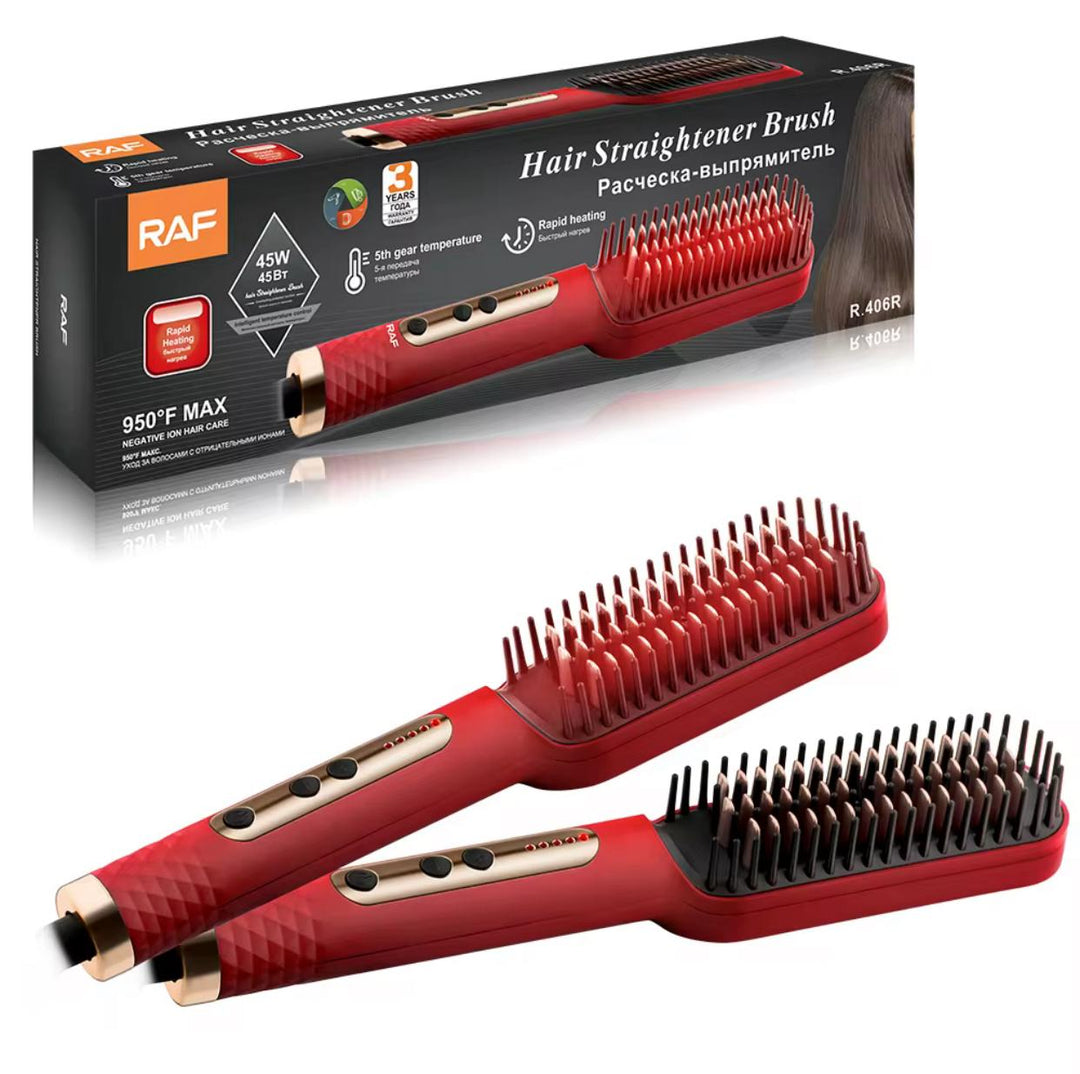 RAF Hair Straightener Brush | مشط تصفيف وفرد الشعر  RAF